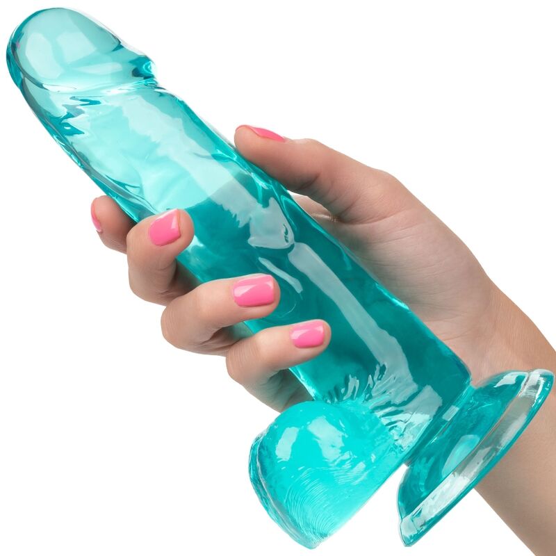 CALEXOTICS - ROZMIAR QUEEN DILDO NIEBIESKI 15,3 CM
