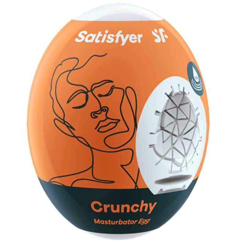 SATISFYER - CHRUPIĄCE JAJKO MASTURBATOR