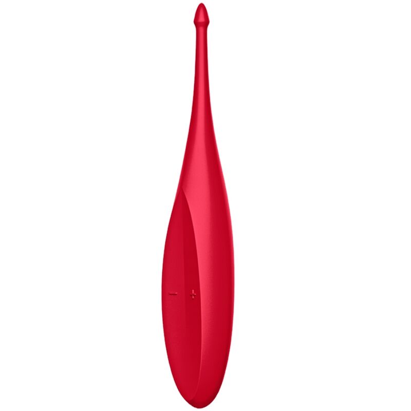 SATISFYER - WIBRATOR Z KOŃCÓWKĄ DO OBROTU, CZERWONY