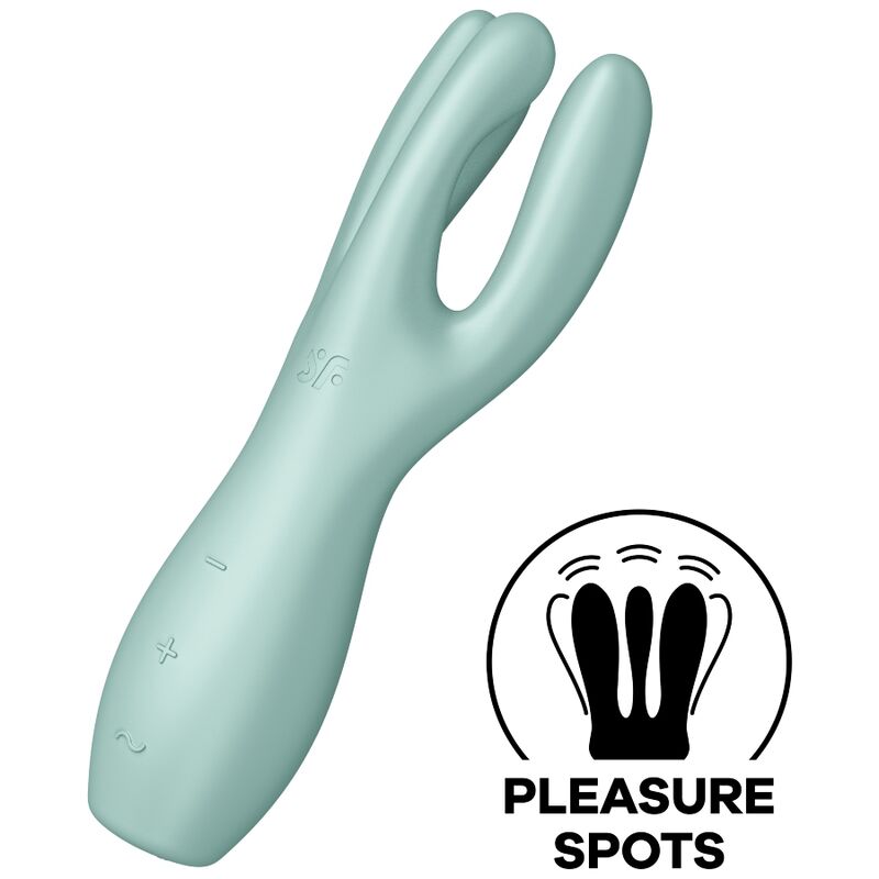 SATISFYER - WIBRATOR THREESOME 3 RÓŻOWY