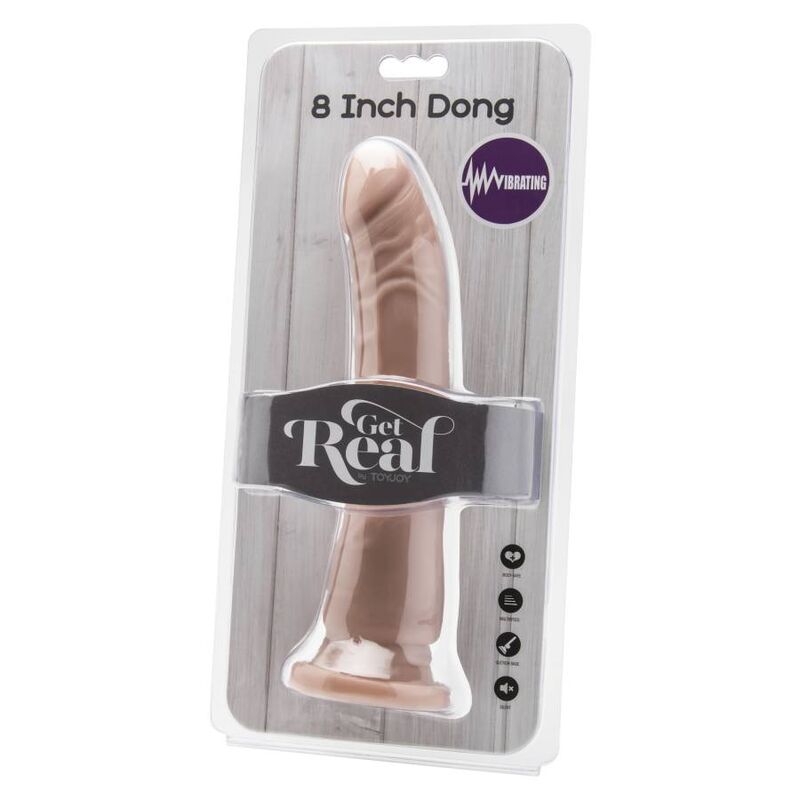 GET REAL - DONG 20,5 CM WIBRACYJNA SKÓRA