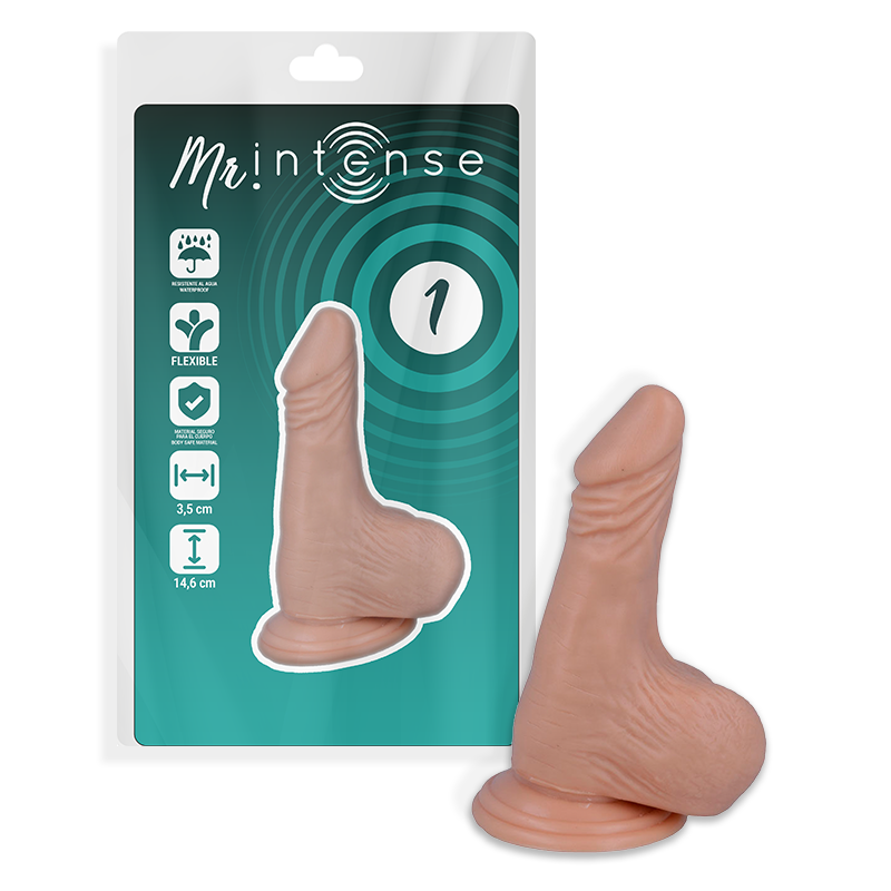 MR INTENSE - 1 REALISTYCZNY KUTAS 14,6 CM -O- 3,5 CM