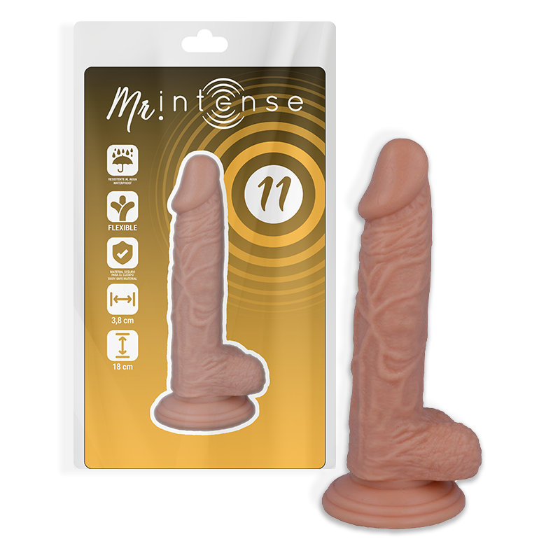 MR INTENSE - 11 REALISTYCZNY KUTAS 18 CM -O- 3,8 CM