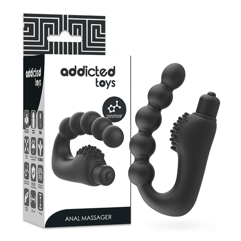 ADDICTED TOYS - MASAŻER ANALNY PROSTATY Z WIBRACJĄ