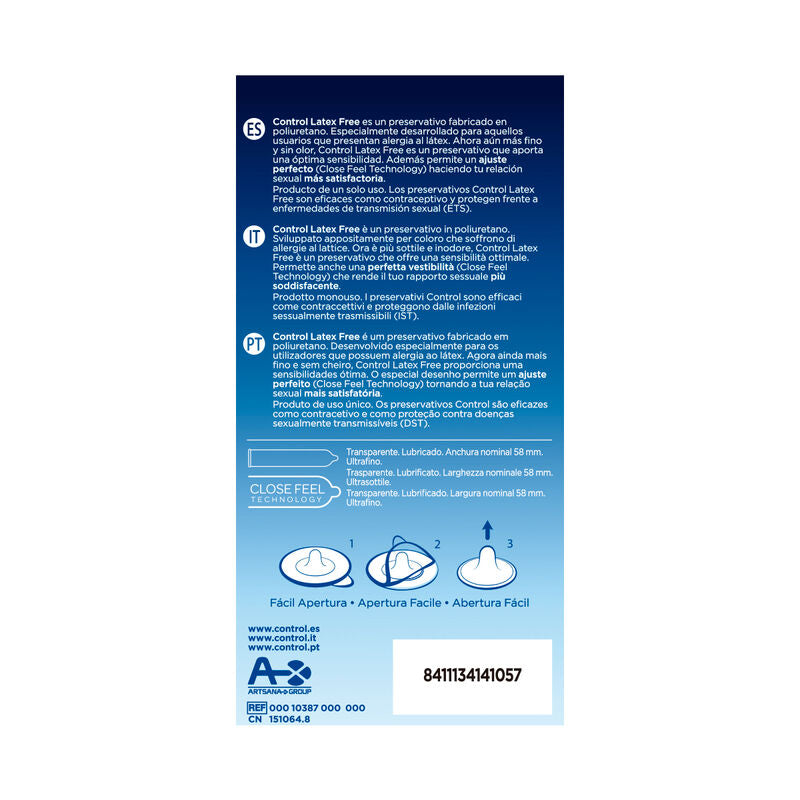 KONTROLA - PREZERWATYWY LATEKSOWE BEZ GRZECHU 5 SZTUK