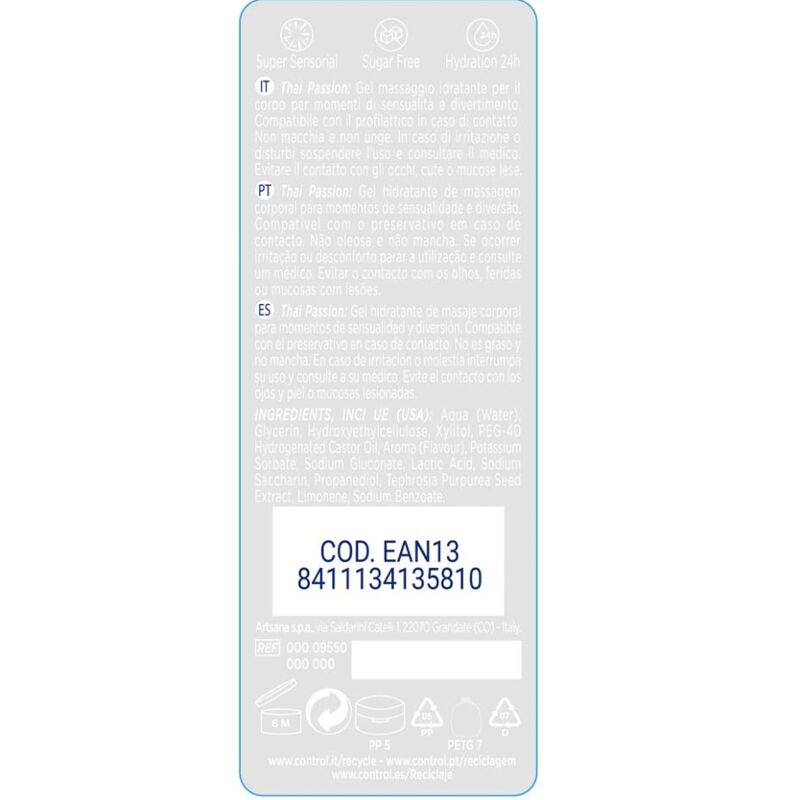 KONTROLA - 2 W 1 MASAŻ I PRZYJEMNOŚĆ TAJSKA PASJA 200 ML