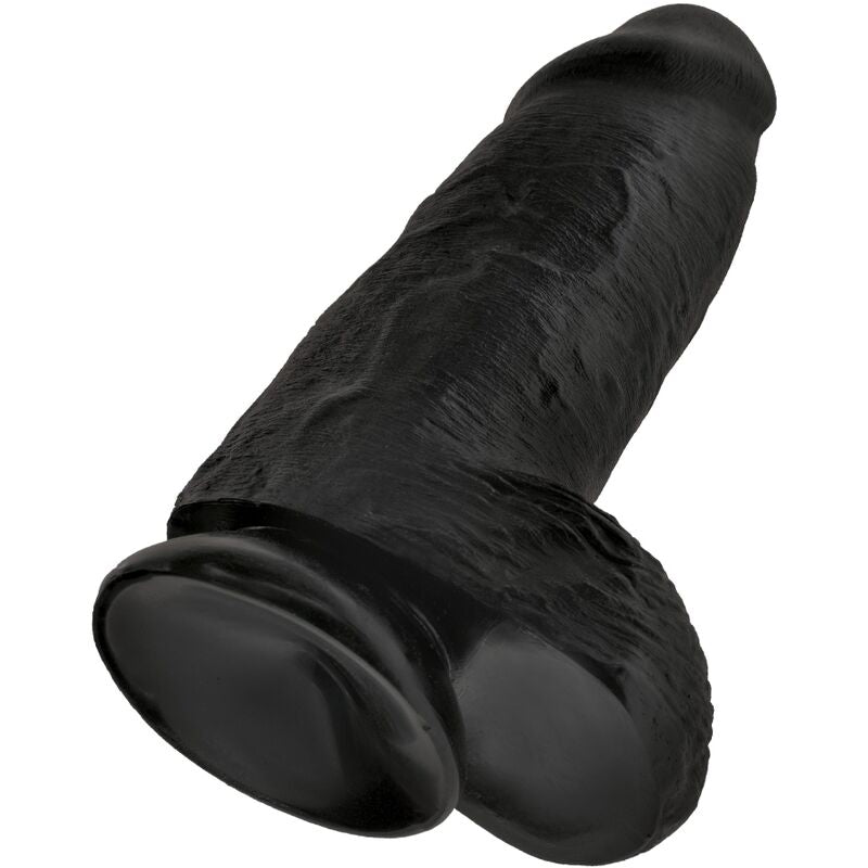 KING COCK - PUSZYSTY REALISTYCZNY PENIS 23 CM CZARNY