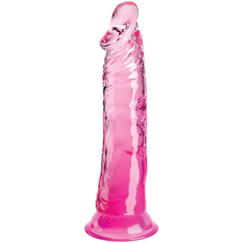 KING COCK - PRZEŹROCZYSTY REALISTYCZNY PENIS 19,7 CM RÓŻOWY