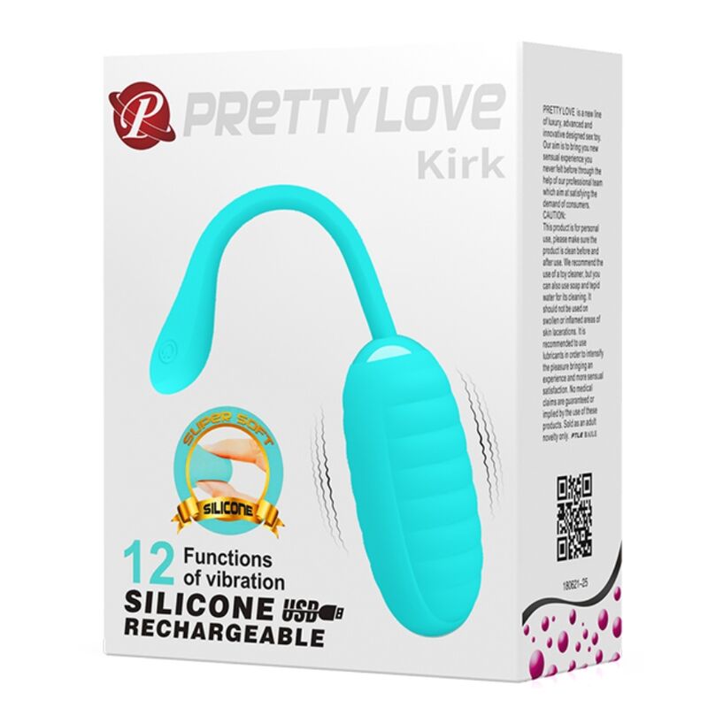 PRETTY LOVE - KIRK AKUMULATOROWE WIBRACYJNE JAJKO JASNOZIELONE