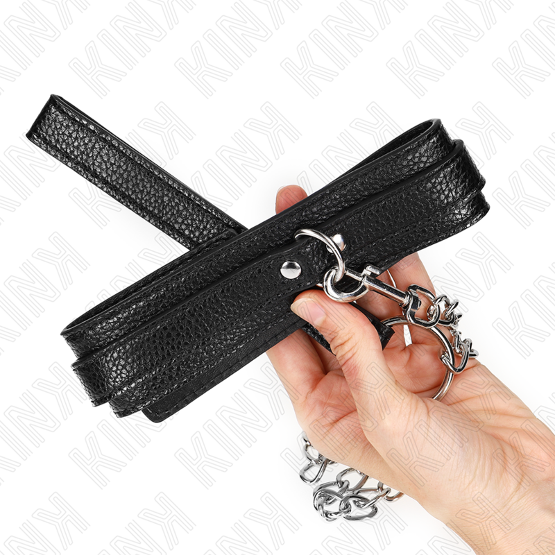 KINK - NASZYJNIK WZÓR WĘŻA ZE SMYCZKĄ 65 CM