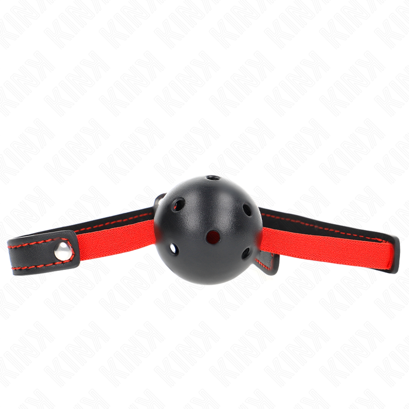 KINK - PUSTE TWARDE USTA 4,5 CM KNEBEL Z ELASTYCZNYM PASKIEM 56 x 1,5 CM