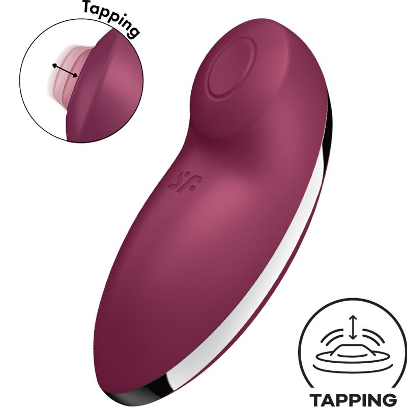 SATISFYER - TAP & CLIMAX 2 WIBRATOR I STYMULATOR CZERWONY
