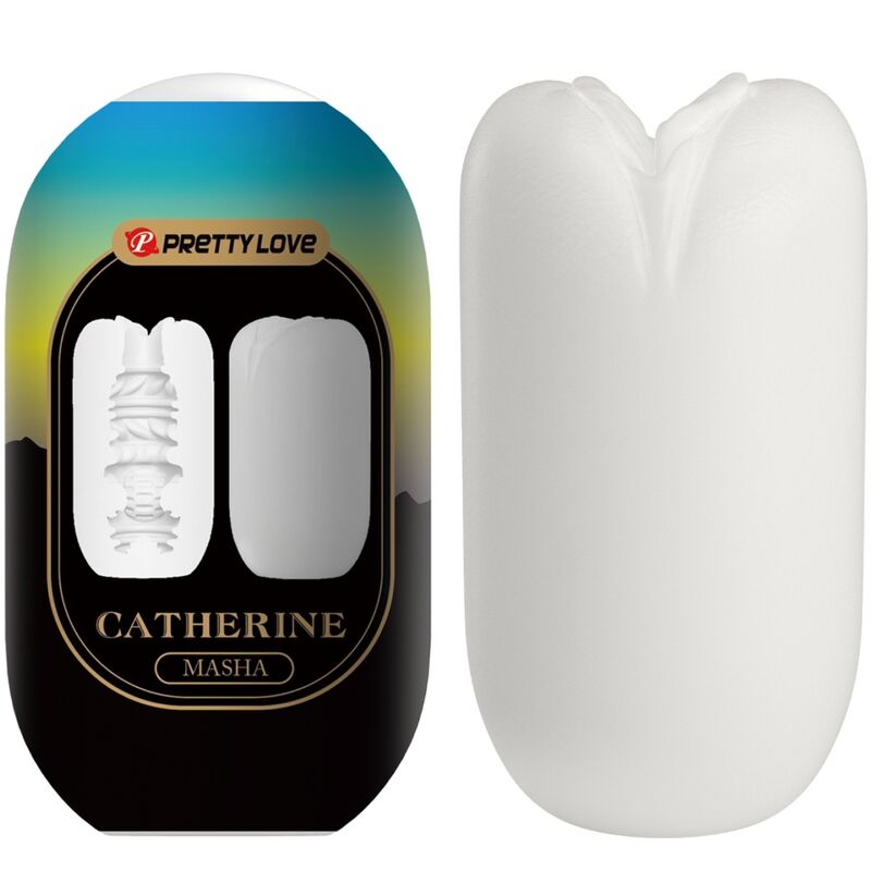 PRETTY LOVE - MASHA MĘSKI MASTURBATOR BIAŁY