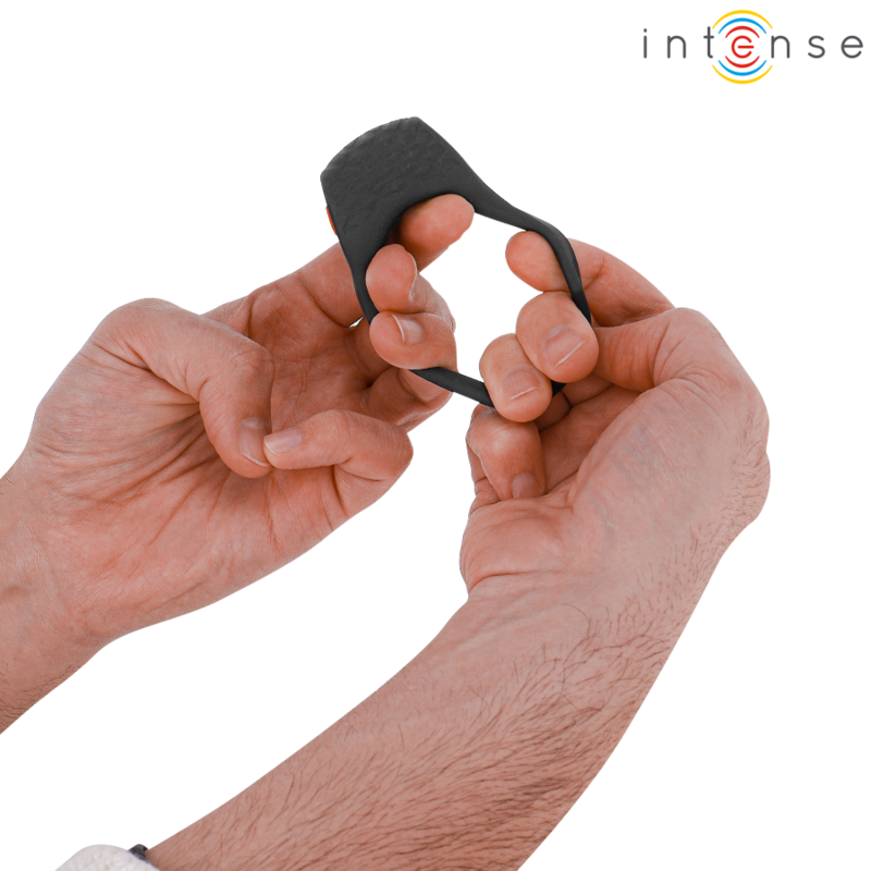 INTENSYWNY - WIBRATOR CLOVER PENIS RING 10 WIBRACJI CZARNY