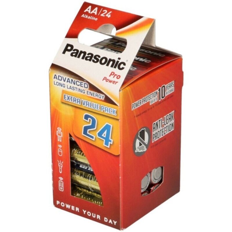 PANASONIC - BATERIE ALKALICZNE AA PRO POWER LR6 OPAKOWANIE*24
