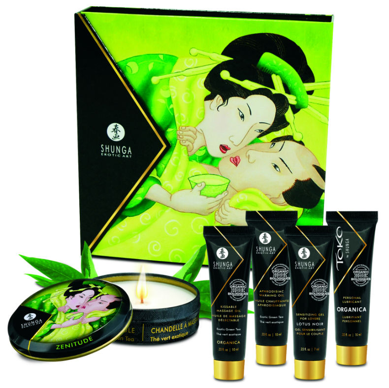 SHUNGA - ZESTAW ORGANICZNEJ ZIELONEJ HERBATY SECRET GEISHA