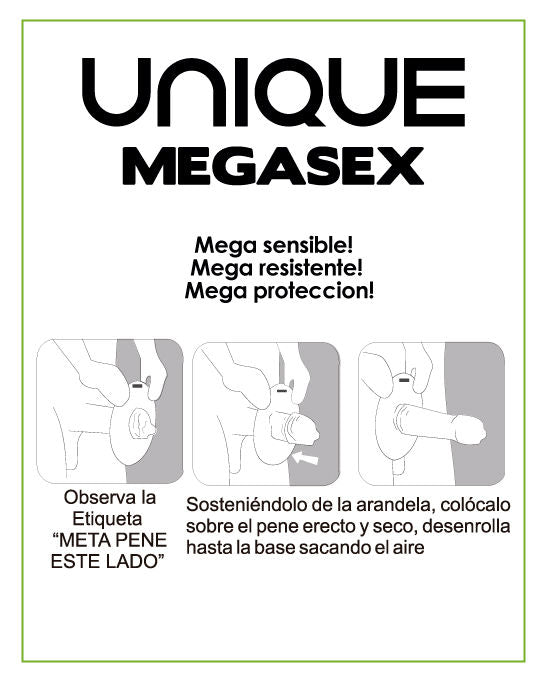UNIQ - MEGASEX PREZERWATYWY BEZ LATEKSU SENSITIVE 3 SZTUKI