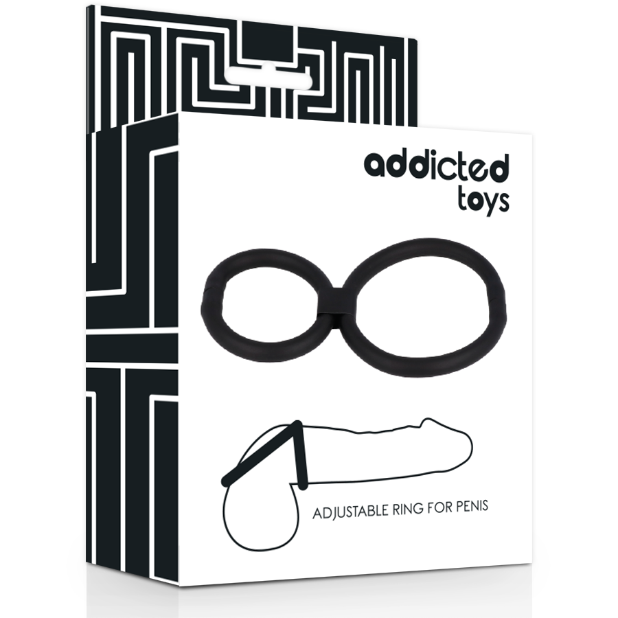 ADDICTED TOYS - REGULOWANE PIERŚCIENIE NA PENISA