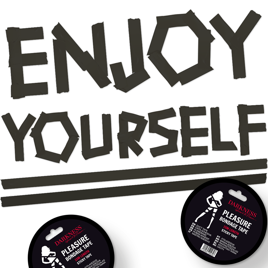 CIEMNOŚĆ - TAŚMA KLEJĄCA CZARNA 15M