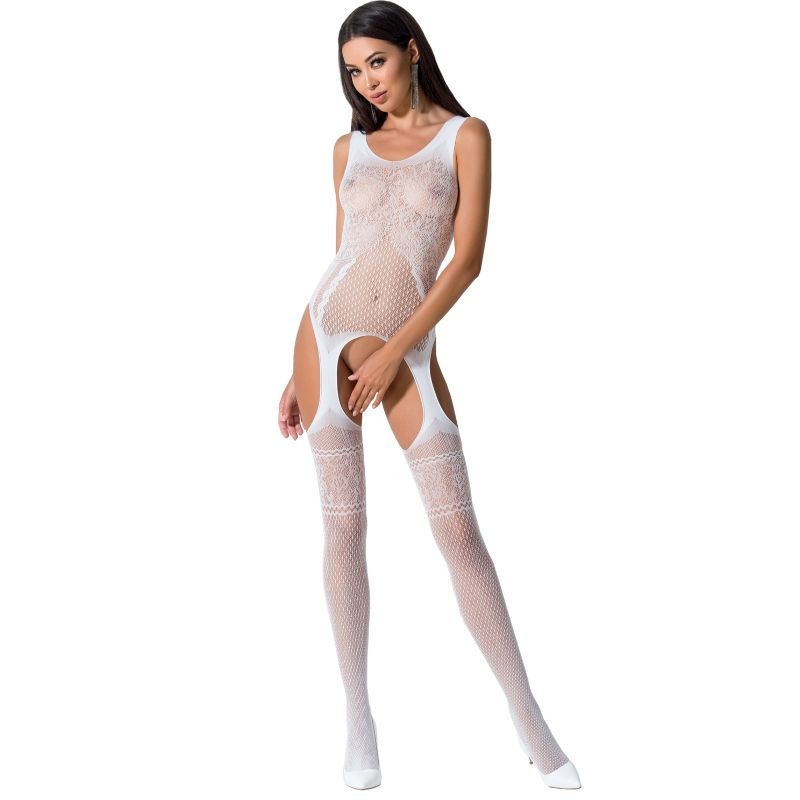 PASSION - KOBIETA BS061 CZARNE BODYSTOCKING ROZMIAR JEDNORAZOWY