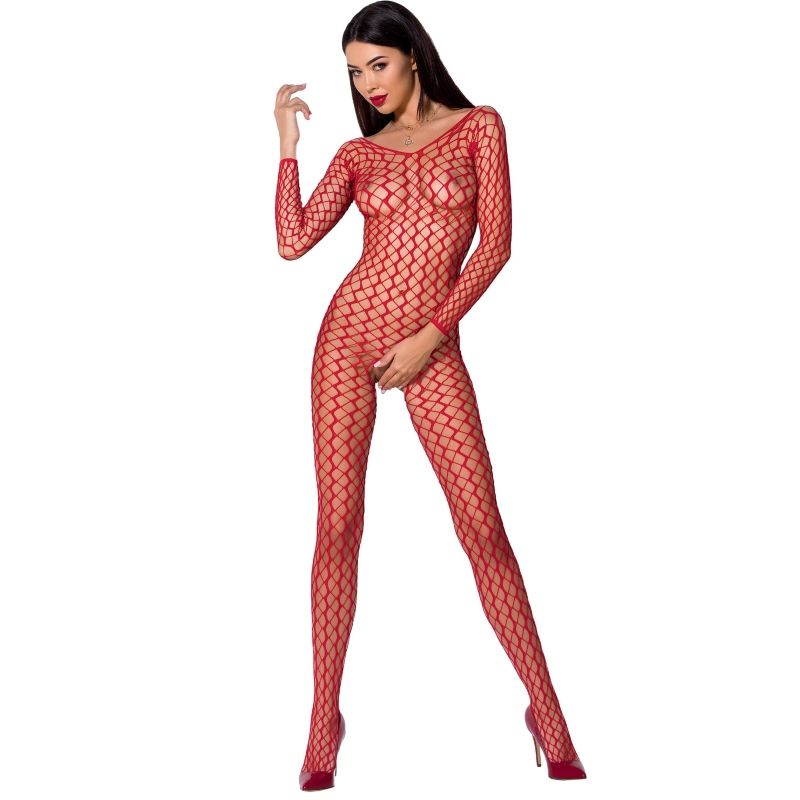 PASSION - BODYSTOCKING KOBIETY BS068 CZARNY ROZMIAR JEDNORAZOWY