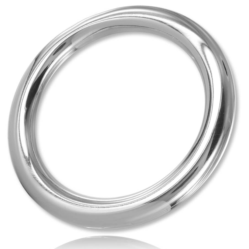 METALOWY TWARDY - OKRĄGŁY PIERŚCIEŃ NA PENISA METALOWY DRUCIK C-RING 8X50MM