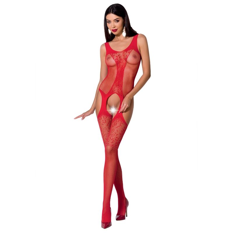 PASSION - KOBIETA BS072 BODYSTOCKING ROZMIAR JEDNORAZOWY CZARNY