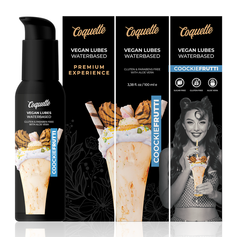COQUETTE CHIC DESIRE - DOŚWIADCZENIE PREMIUM 100 ML WEGAŃSKIE LUBRYKANTY COOKIEFRUTTI