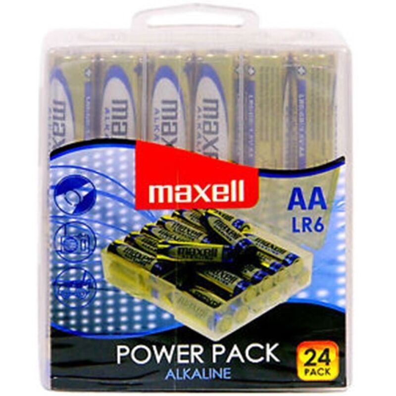 MAXELL - BATERIE ALKALICZNE AA LR6 OPAKOWANIE * 24 BATERIE