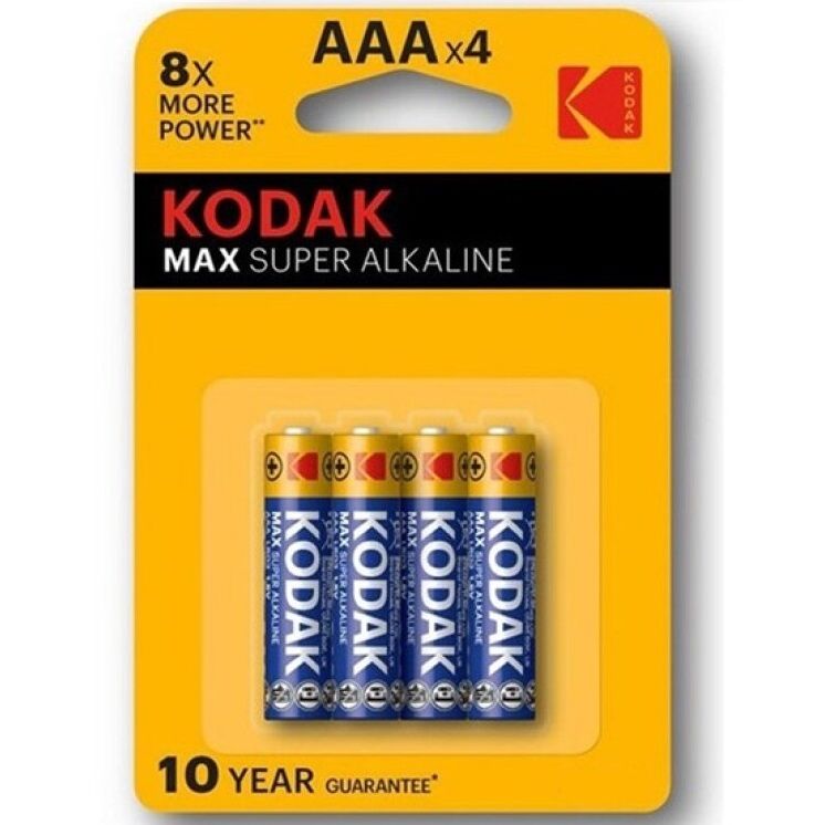 KODAK - BATERIA ALKALICZNA MAX SUPER AAA LR03 BLISTER * 4