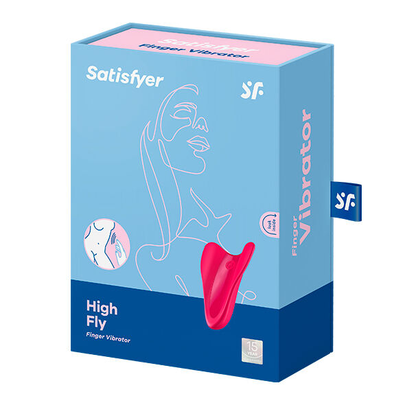 SATISFYER - HIGH FLY FINGER WIBRATOR FUKSJA