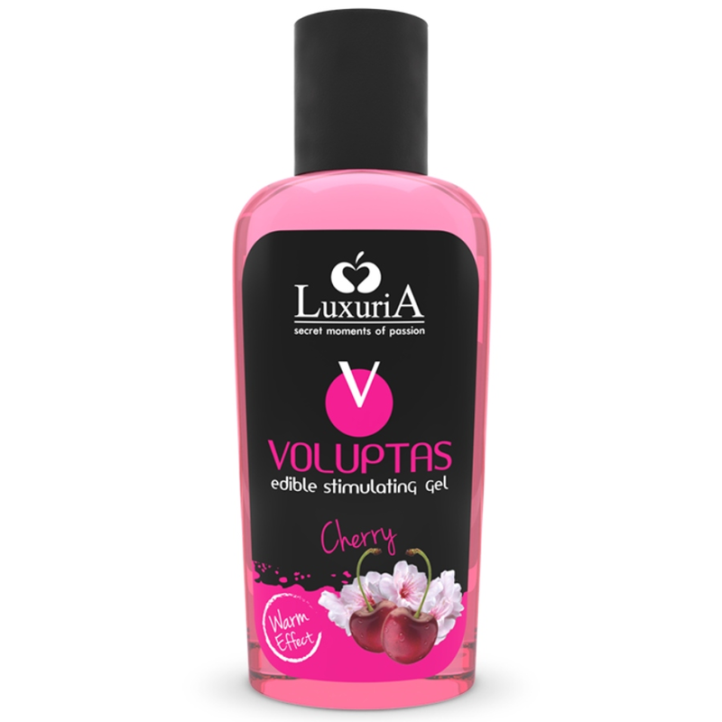 INTIMATELINE LUXURIA - VOLUPTAS ŻEL DO MASAŻU JADALNEGO O EFEKT ROZGRZEWAJĄCY - WIŚNIA 100 ML