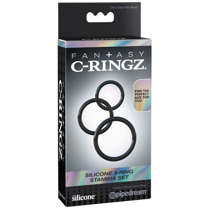 FANTASY C-RINGZ - ZESTAW 3 PIERŚCIENI SILIKONOWYCH STAMINA