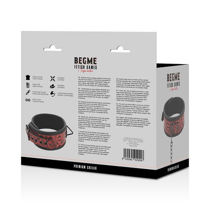 BEGME - RED EDITION PREMIUM OBROŻA Z WEGAŃSKIEJ SKÓRY Z PODSZEWKĄ Z NEOPRENU