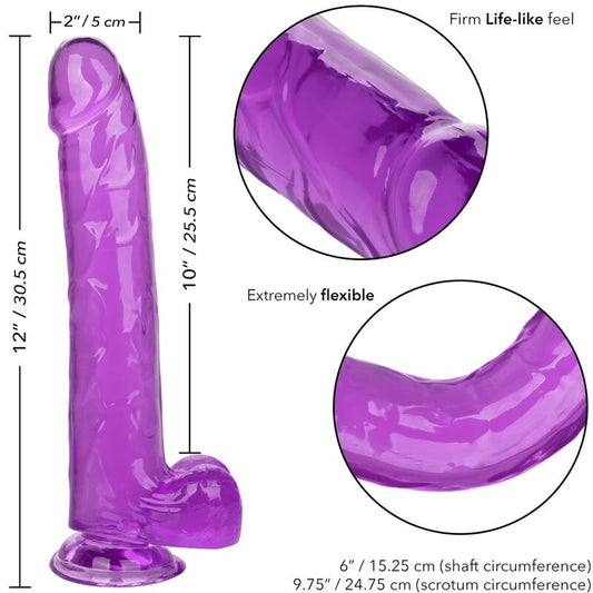 CALEXOTICS - ROZMIAR QUEEN DILDO FIOLETOWY 25,5 CM