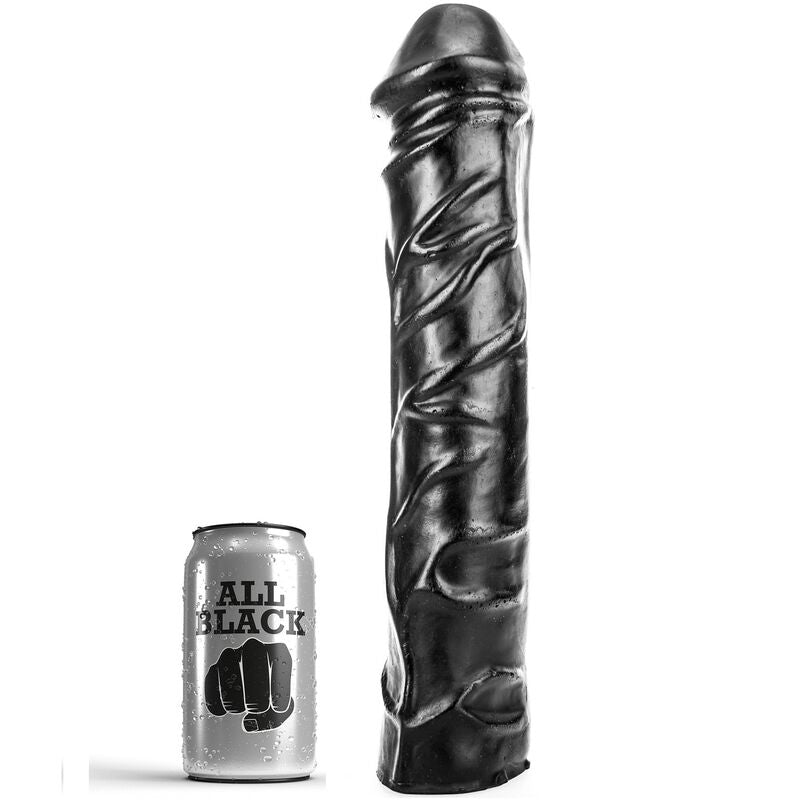 CAŁY CZARNY - OGROMNY MIĘKKI DILDO DO FISTINGU 32 CM