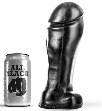 ALL BLACK - DONG 22 CM SZEROKI NOSEK