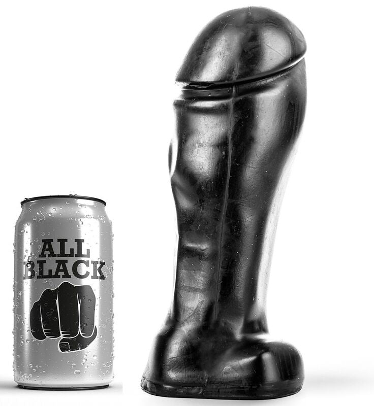 ALL BLACK - DONG 22 CM SZEROKI NOSEK