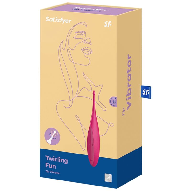 SATISFYER - WIBRATOR Z KOŃCÓWKĄ DO OBROTU, RÓŻOWY