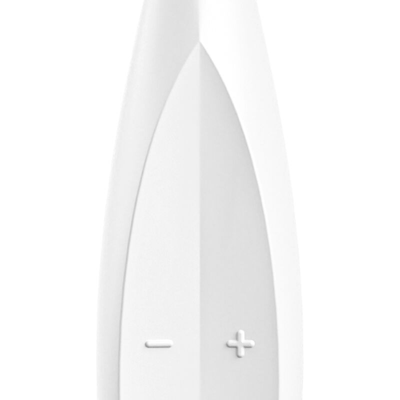 SATISFYER - WIBRATOR Z KOŃCÓWKĄ DO OBROTU, BIAŁY