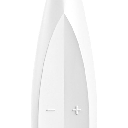 SATISFYER - WIBRATOR Z KOŃCÓWKĄ DO OBROTU, BIAŁY