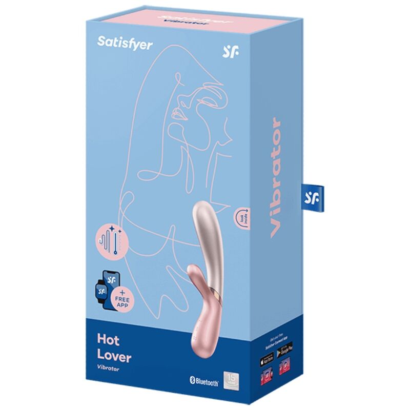 SATISFYER - GORĄCY WIBRATOR DLA MIŁOŚNIKÓW RÓŻOWY I BEŻOWY