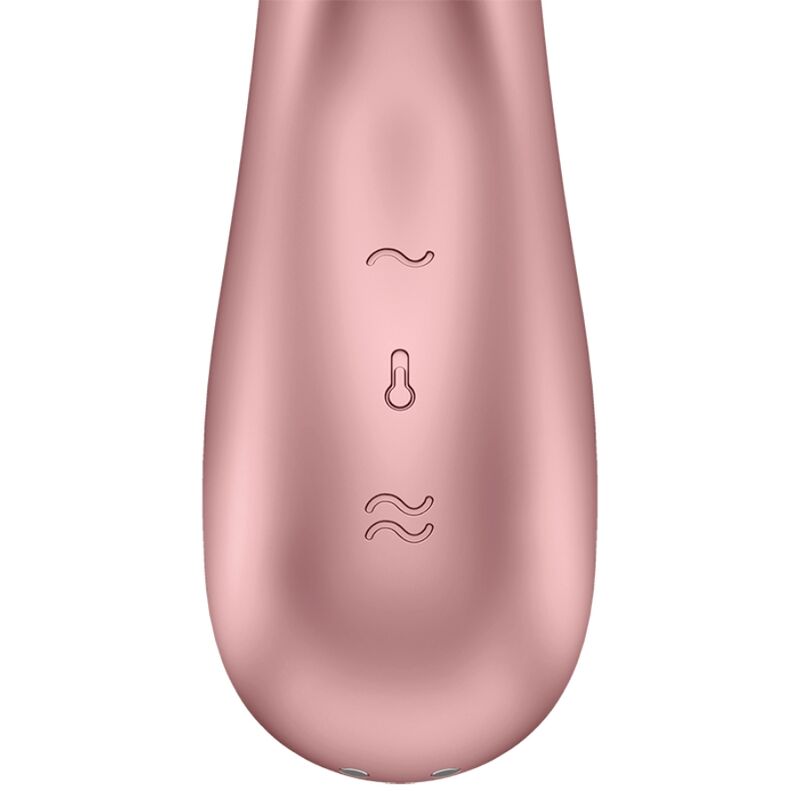 SATISFYER - GORĄCY WIBRATOR DLA MIŁOŚNIKÓW RÓŻOWY I BEŻOWY