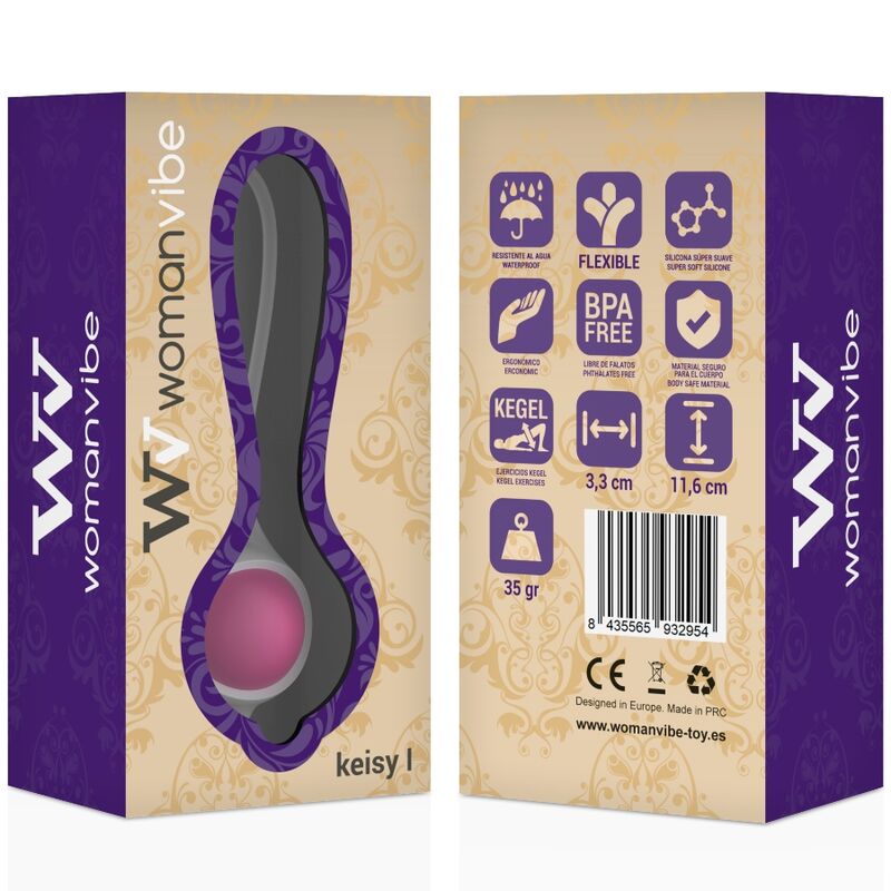 WOMANVIBE - KEISY I BALL GEISHA SILICONE - RÓŻOWY