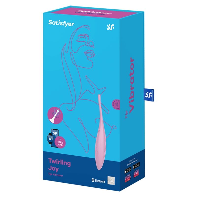 SATISFYER - WIBRATOR Z KOŃCÓWKĄ ŁECHATKI TWIRLING JOY RÓŻOWY