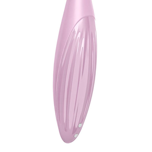 SATISFYER - WIBRATOR Z KOŃCÓWKĄ ŁECHATKI TWIRLING JOY RÓŻOWY
