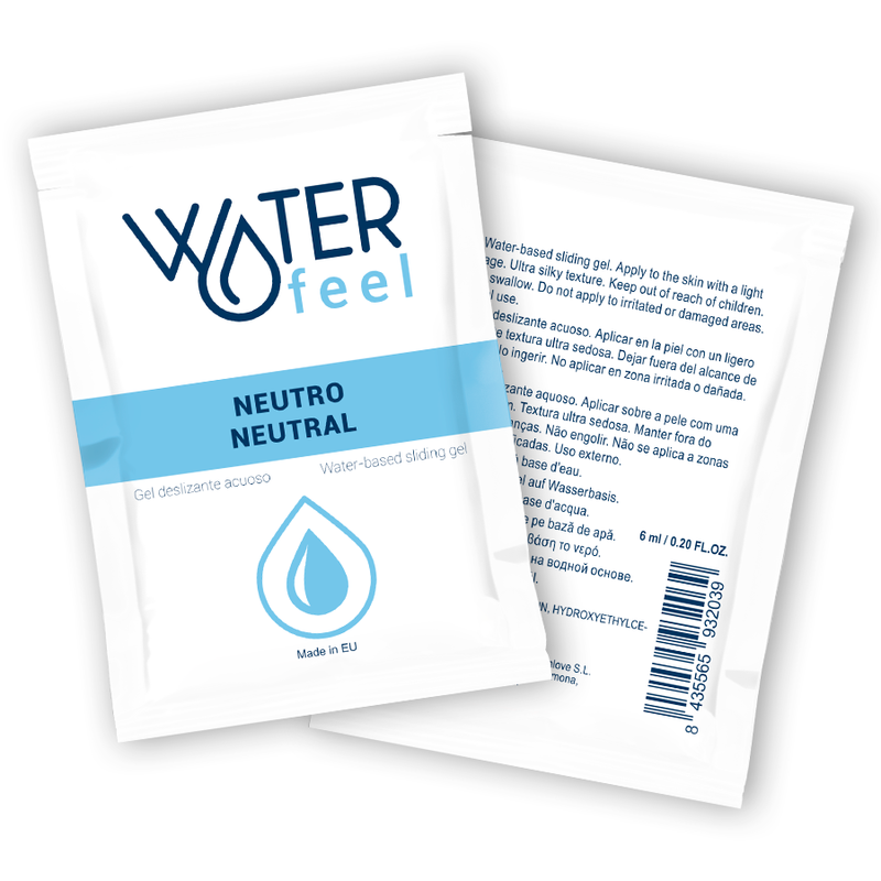 WATERFEEL - NEUTRALNY ŻEL PRZESUWNY NA BAZIE WODY 6 ML