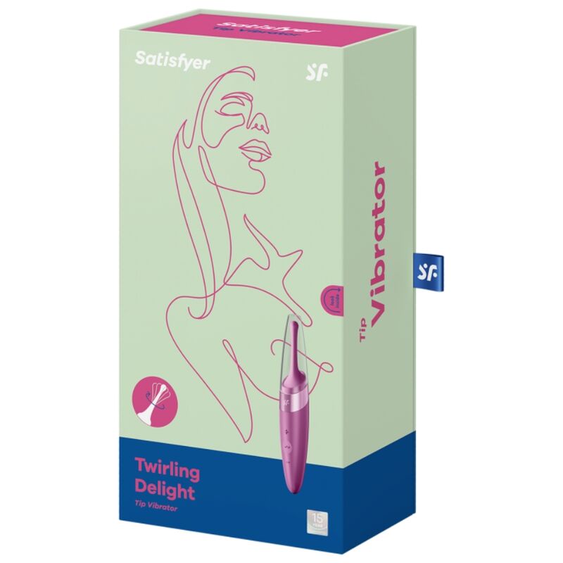 SATISFYER - WIRUJĄCY WIBRATOR Z KOŃCÓWKĄ ŁETWY, FIOLETOWY