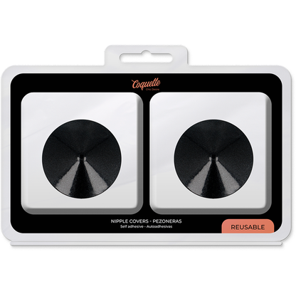 COQUETTE CHIC DESIRE - NAKŁADKI NA SUTKI CZARNE KRĄŻKI