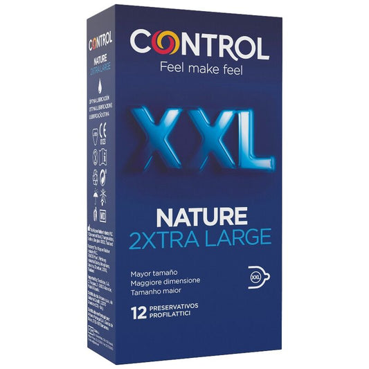 CONTROL - PREZERWATYWY NATURE 2XTRA LARGE XXL - 12 SZTUK